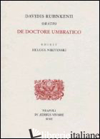 ORATIO «DE DOCTORE UMBRATICO» - RUHNKEN DAVID; NIKITINSKI O. (CUR.)