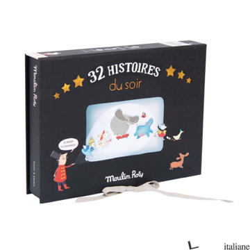 COFANETTO CINEMA LUSSO 32 STORIE DELLA SERA CON TORCIA 32 DISCHI E TEATRINO