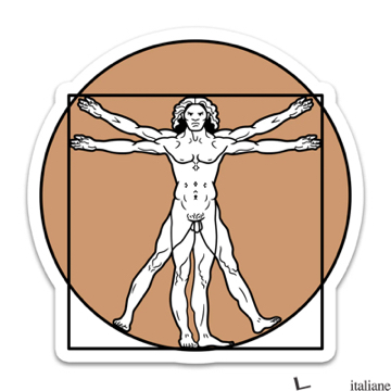 Sticker - Vitruvian Man - Da Vinci