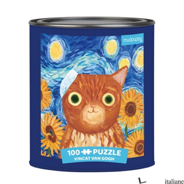 Vincat van Gogh Artsy Cats 100 Piece Puzzle Tin