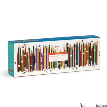 Frank Lloyd Wright Colored Pencils Shaped 1000 Piece Panoramic Puzzle