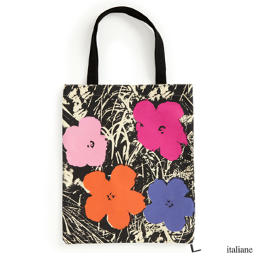 Warhol Flowers Canvas Tote Bag - Pink