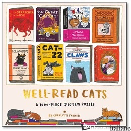 Well-Read Cats A 1000-piece jigsaw puzzle, reimagining eight literary classics w