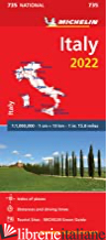 esaurito ------------Italy 2022 - Michelin National Map 735