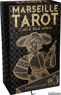 TAROT OF MARSEILLE GOLD & BLACK EDITION. CON LIBRO