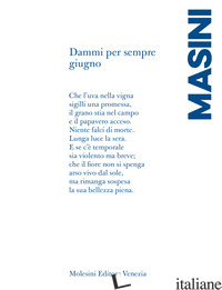 DAMMI PER SEMPRE GIUGNO