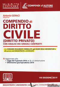 COMPENDIO DI DIRITTO CIVILE (DIRITTO PRIVATO) CON ANALISI DEI SINGOLI CONTRATTI.