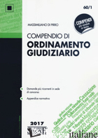 COMPENDIO DI ORDINAMENTO GIUDIZIARIO