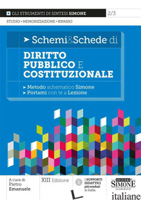 SCHEMI & SCHEDE DI DIRITTO PUBBLICO E COSTITUZIONALE