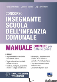 CONCORSO INSEGNANTE SCUOLA DELL'INFANZIA COMUNALE. MANUALE COMPLETO PER TUTTE LE
