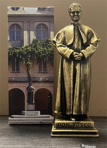 STATUA DON BOSCO CORTILE - BRONZATA CM.17