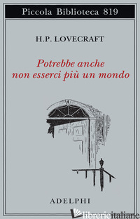 POTREBBE ANCHE NON ESSERCI PIU' UN MONDO