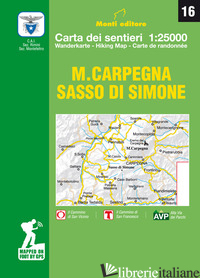 M. CARPEGNA, SASSO DI SIMONE. CARTA DEI SENTIERI. EDIZ. MULTILINGUE