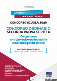 CONCORSO SCUOLA 2020. CONCORSO ORDINARIO SECONDA PROVA SCRITTA. COMPETENZE ANTRO