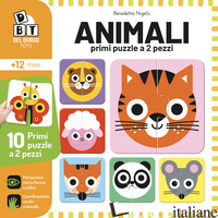 ANIMALI. PRIMI PUZZLE A 2 PEZZI. EDIZ. A COLORI