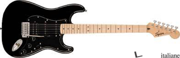CHITARRA ELETTRICA SQUIER SONIC STRATOCASTER HSS MN BLACK 