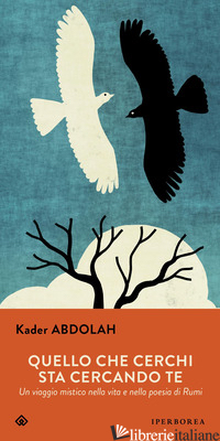 QUELLO CHE CERCHI STA CERCANDO TE. UN VIAGGIO MISTICO NELLA VITA E NELLA POESIA  ABDOLAH KADER