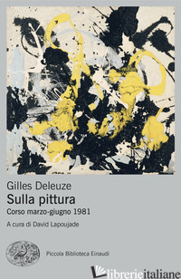 Copertina del libro SULLA PITTURA. CORSO MARZO-GIUGNO 1981