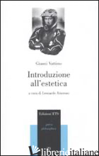 Copertina del libro INTRODUZIONE ALL'ESTETICA