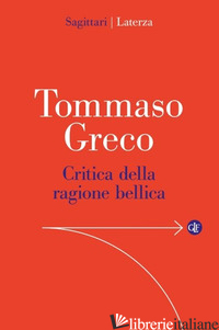 Copertina del libro CRITICA DELLA RAGIONE BELLICA
